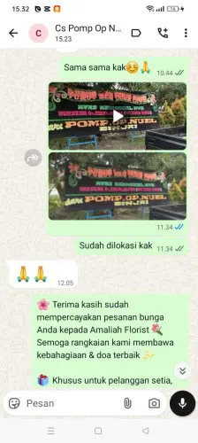Testimonial Papan Bunga badur
