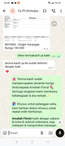 Testimonial Papan Bunga badur