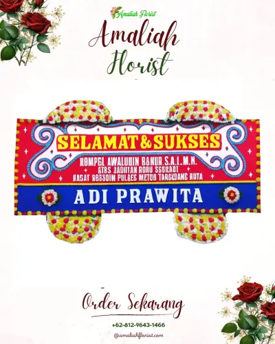 Karangan Bunga Ucapan Selamat badur
